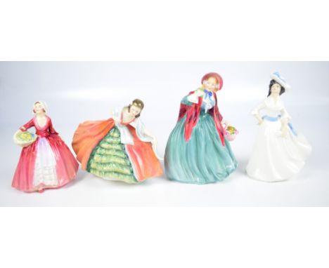 Four Royal Doulton figures; HN1948 "Lady Charmain", HN2397 "Margaret", HN3259 "Ann" and HN1537 "Janet" (4). CONDITION REPORT: