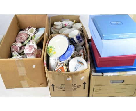 A large quantity of ceramics and part tea services to include "Colclough" part tea service, Royal Doulton "Pillar Rose" part 