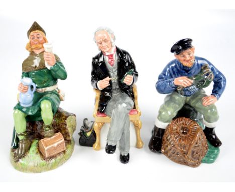 Three Royal Doulton figures; HN2858 "The Doctor", HN2317 "The Lobster Man" and HN2773 "Robin Hood" (3). CONDITION REPORT: The