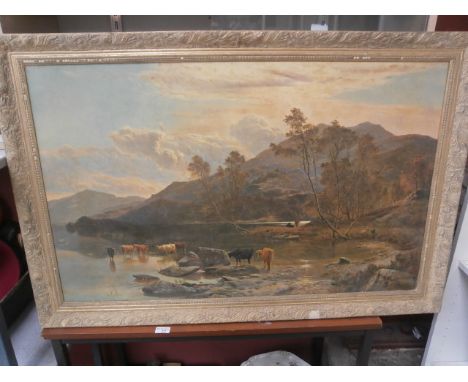 gilt framed print signed S R Percy