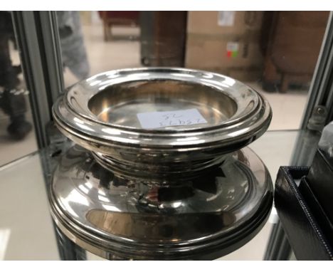 A Millennium HM silver candlestick holder