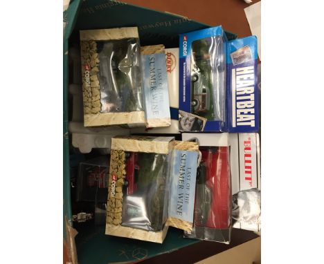 A box of boxed and unboxed diecast to inc boxed TV-related Corgi