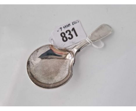 A William IV caddy spoon fiddle pattern, London 1836 by JAS AS