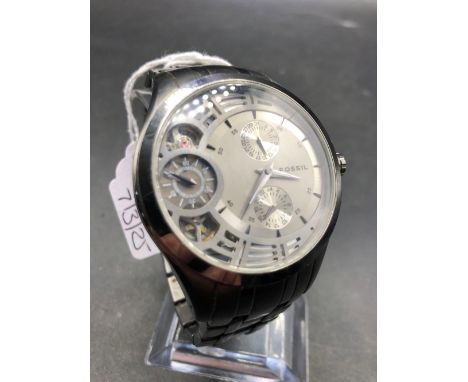 A gents designer multi dial watch by FOSSIL