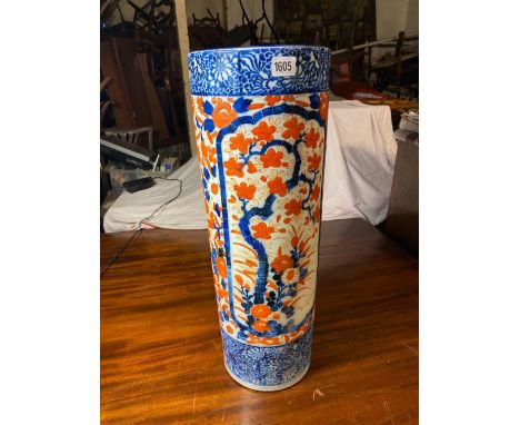19th Century Imari Stick Stand Decorated with Birds