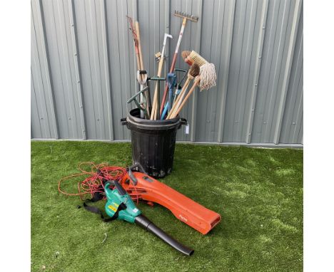 Selection of garden tools, Bosch leaf blower and Flymo garden vac plus (spares or repairs)Dimensions: Depth/Diameter:&nbsp;43
