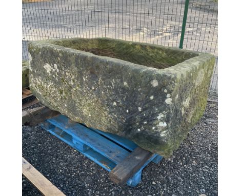 19th century large carved stone troughDimensions: Height:&nbsp;62cm&nbsp; Length/Width:&nbsp;150cm&nbsp; Depth/Diameter:&nbsp