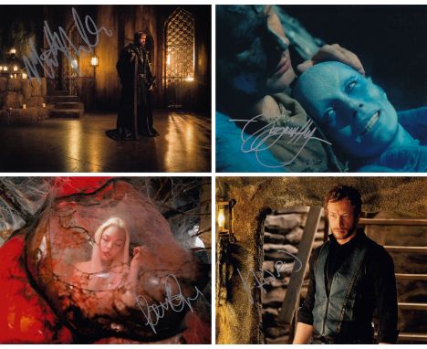 Blowout Sale! Lot of 4 sci-fi / fantasy tv shows hand signed 10x8 photos. This beautiful lot of 4 hand signed photos depict M
