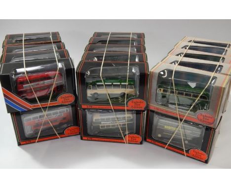 Thirty Exclusive First Editions Diecast Model Coaches and Buses, 1:76 scale, with original boxes.