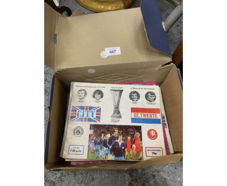 A COLLECTION OF 1970'S MANCHESTER CITY PROGRAMMES TO INCLUDE 1978 UEFA CUP FIRST ROUND 
