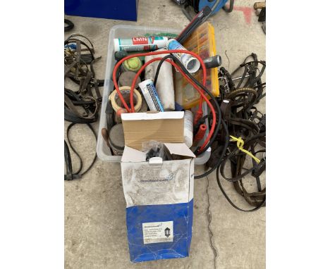 AN ASSORTMENT OF TOOLS AND HARDWARE 
