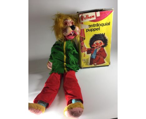 A RARE 1970'S VINTAGE VENTRELOQUIAL PELHAM PUPPET - V6 FIDO IN ORIGINAL BOX 