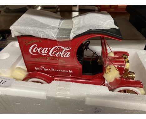 A 1:16 SCALE MODEL OF A VINTAGE COCOA COLA VAN 