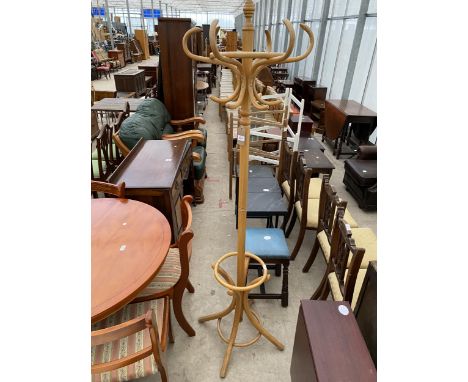 A BENTWOOD HALL COAT STAND 
