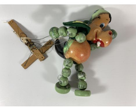 A VINTAGE 1970'S PELHAM PUPPET - A3 BABY DRAGON IN ORIGINAL BOX 