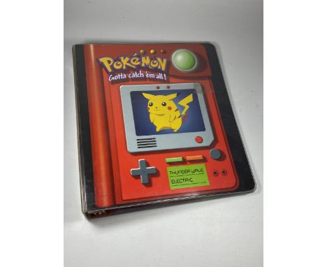A VINTAGE 1990'S POKEMON FOLDER WITH SLEEVES 