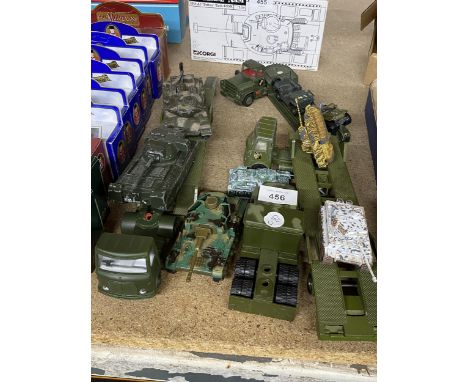 A LARGE QUANTITY OF ARMY RELATED VEHICLES 