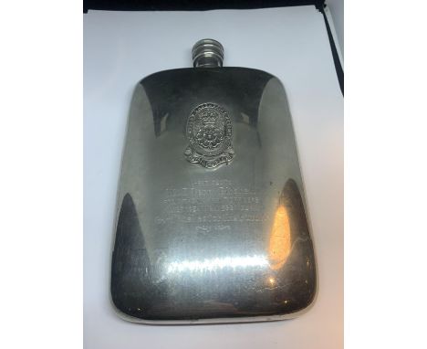 AN ARMY HIP FLASK THE QUEENS LANCASHIRE REGIMENT 