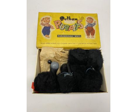 A VINTAGE BOXED PELHAM PUPPET 'POODLE' 