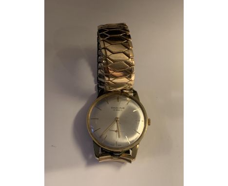 AN EXCALIBUR VINTAGE WRIST WATCH SEEN WORKING BUT NO WARRANTY 