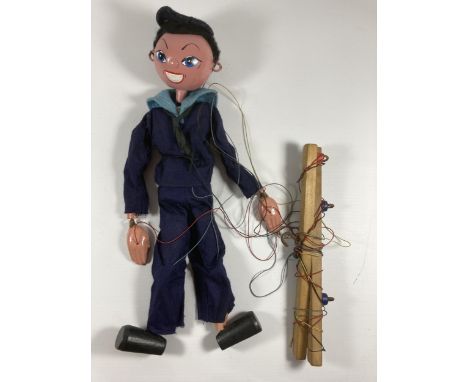 A VINTAGE PELHAM PUPPET - SAILOR IN ORIGINAL BOX 