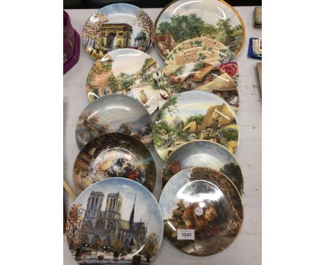 TWELVE VARIOUS COLLECTORS PLATES TO INCLUDE LIMOGE, DOULTON, FURSTENBERG ETC 