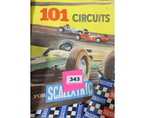 A quantity of early Scalextric cars and accessories.
