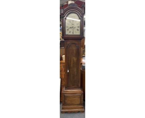 An 18th century mahogany long cased clock with second hand and date function by G. Orpwood of Bishopsgate Street, London, H. 