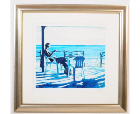 Limited edition framed and glazed print titled ' Island Paradise ' by Somerset Artist ' Jim Farrant '. This is print # 6 of l
