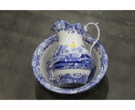 Large Spode jug and bowl
