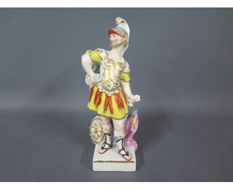 An 18th century Derby Patch figure of a Centurion 