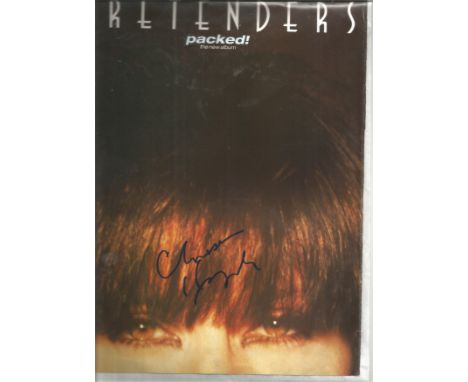 Chrissie Hynde Pretenders Singer Signed 8x12 Magazine Picture. We combine postage on multiple winning lots and can ship world