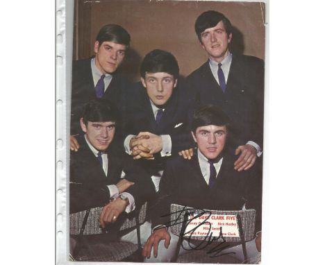 Dave Clark Signed Vintage 1960s Magazine Picture Of The Dave Clark Five Of The Dave Clark Five. We combine postage on multipl