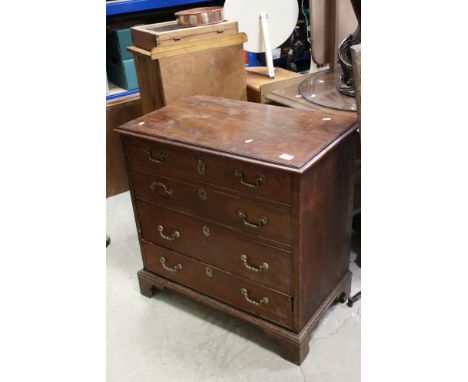 Early 19th century Mahogany Commode Chest (lacking interior fittings), 73cms wide x 75cms high 