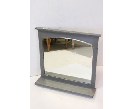 Painted mirror with shelf below 