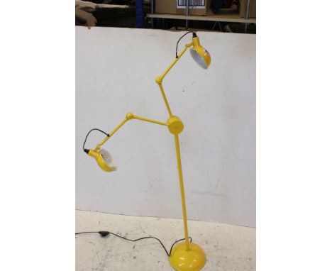 Habitat Contemporary Yellow Two Branch Angle Poise Floor Standing Lamp 