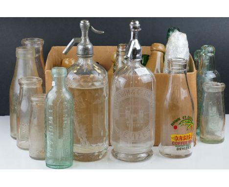 Five Stoneware Ginger Beer Bottles - Carters Of Bristol, Joseph Wilkinson of Gateshead &amp; Sunderland, Mawson &amp; Co Lutt