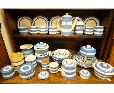 A quantity of Cornish T G Green kitchen ware and similar Clover leaf and a T G Green tankard.