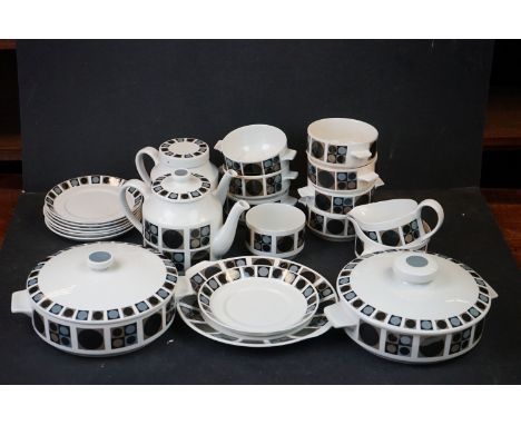 A collection of mid century Midwinter ceramics designed by the Marquis of Queensberry. 