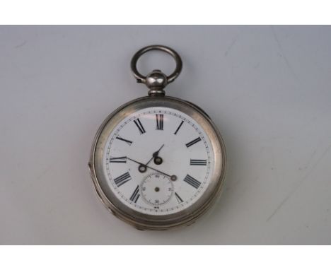 A vintage sterling silver cased gents pocket watch. 