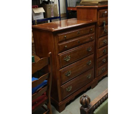 ' American Drew ' Chest of Five Long Drawers raised on bracket feet, 82cms wide x 114cms high 
