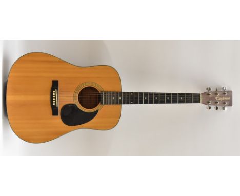 A Tanglewood TW28SN model, six string, acoustic guitar, spruce soundboard, mahogany sides and back.