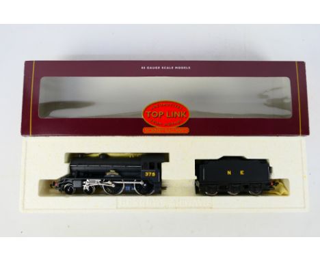 Hornby - A boxed Hornby 'Top Link' OO gauge R2021 $-4-0 steam locomotive and tender Op.No. 375 'South Durham' in black NE liv