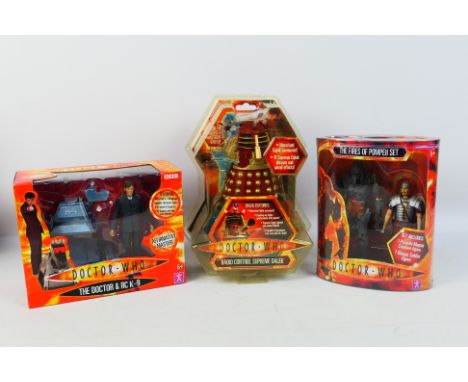 Character Options - Doctor Who - A set of 3 5.5" figure sets to include The Doctor and RC K-9, The Fires of Pompeii Set and a