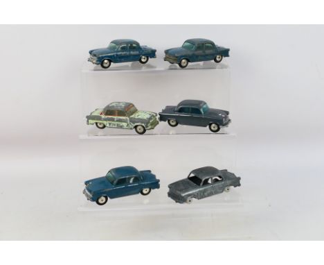 Corgi - Six unboxed Corgi Stand Vanguard diecast model cars. Lot comprised of various examples of Corgi #352 RAF Standard Van