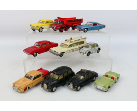 Spot-On - Dinky Toys - Corgi Toys - Matchbox - An unboxed collection of 10 playworn diecast model vehicles. Lot includes Spot