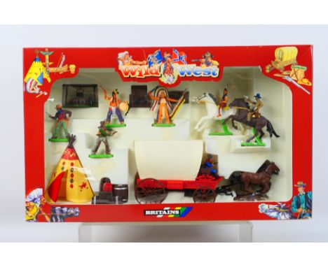 Britains - A boxed Britains Deetail #7422 Wild West Action Set. The contents of the set appear to be in Mint condition. Windo