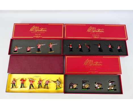 Britains - Four boxed 54mm metal figures from Britains 'Zulu War'  and 'Rorke's Drift' ranges. . Lot consists of #00146 'Zulu