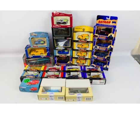 Corgi - 26 boxed diecast model vehicles in various scales from several Corgi ranges. Lot includes Corgi 1940 DC Comic Batman 