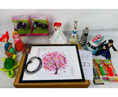 Schleich - Bayala - Pez - Bubble bath. A selection of Fourteen items including two Carded Schleich, Bayala horses #70578 #705